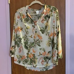 🌺H&M floral blouse size Large🌺
